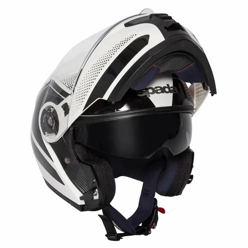 Spada Orion Pixel Flip Front Helmet (White/Black) 10 Spada Orion Pixel Flip Front Helmet (White/Black) - Image 10