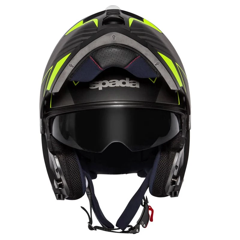 Spada Orion Whip Flip Front Helmet (Matt Black/Flo Yellow) 2 Spada Orion Whip Flip Front Helmet (Matt Black/Flo Yellow) - Image 2