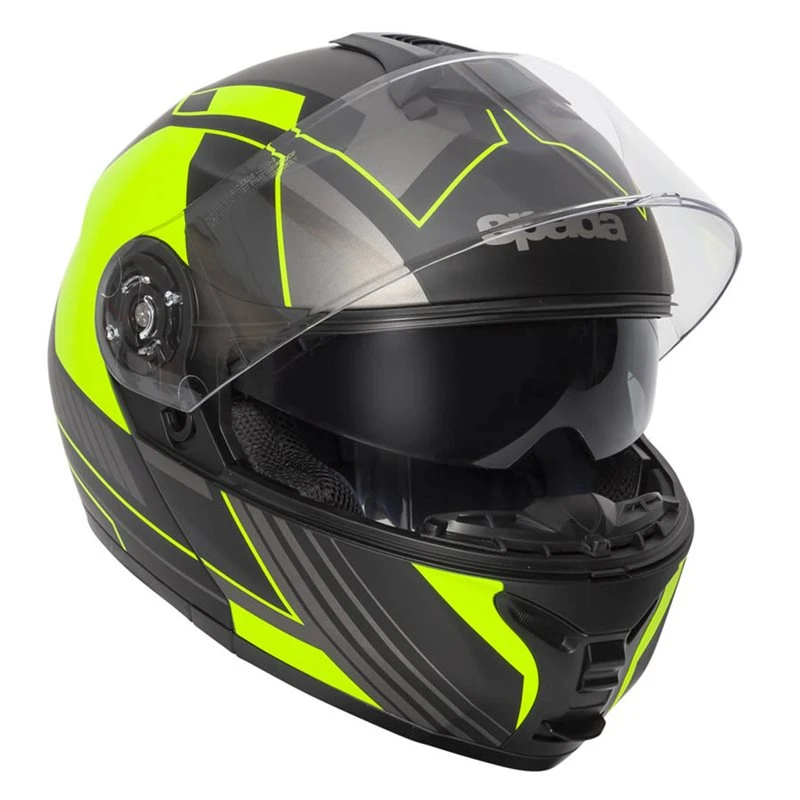 Spada Orion Whip Flip Front Helmet (Matt Black/Flo Yellow) 8 Spada Orion Whip Flip Front Helmet (Matt Black/Flo Yellow) - Image 8