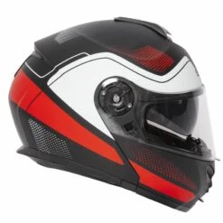 Spada Orion Pixel Flip Front Helmet (Matt Black/Red/White) -Motorcycle Equipment Store 30736 10