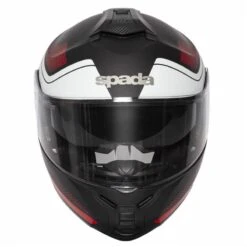 Spada Orion Pixel Flip Front Helmet (Matt Black/Red/White) -Motorcycle Equipment Store 30736 2