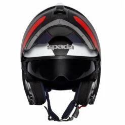Spada Orion Pixel Flip Front Helmet (Matt Black/Red/White) -Motorcycle Equipment Store 30736 3