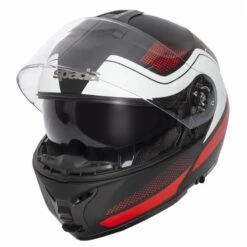 Spada Orion Pixel Flip Front Helmet (Matt Black/Red/White) -Motorcycle Equipment Store 30736 5