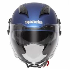 Spada Lycan Open Face Helmet (Matt Blue) -Motorcycle Equipment Store 30740 2