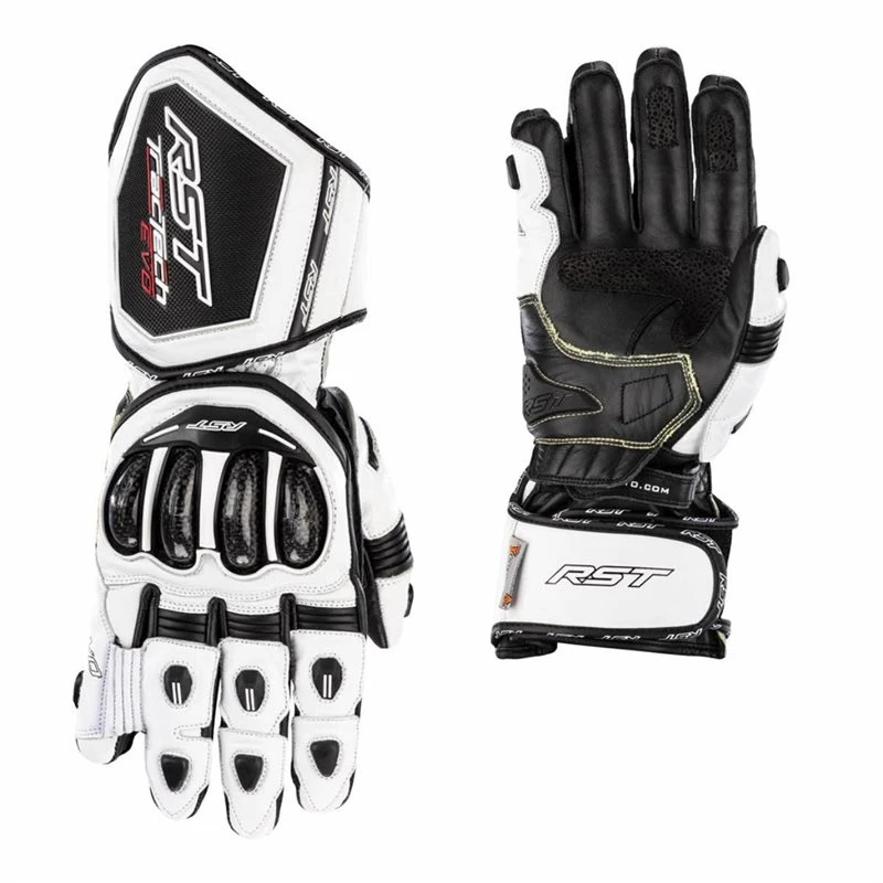 RST Tractech Evo 4 CE Motorcycle Gloves 2666 (White/Black) 1 RST Tractech Evo 4 CE Motorcycle Gloves 2666 (White/Black)