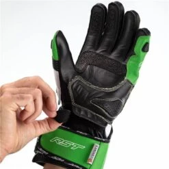 RST Tractech Evo 4 CE Motorcycle Gloves 2666 (Green/Black) -Motorcycle Equipment Store 31170 6