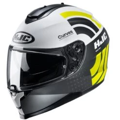 HJC C70 Curves Motorcycle Helmet (Yellow)