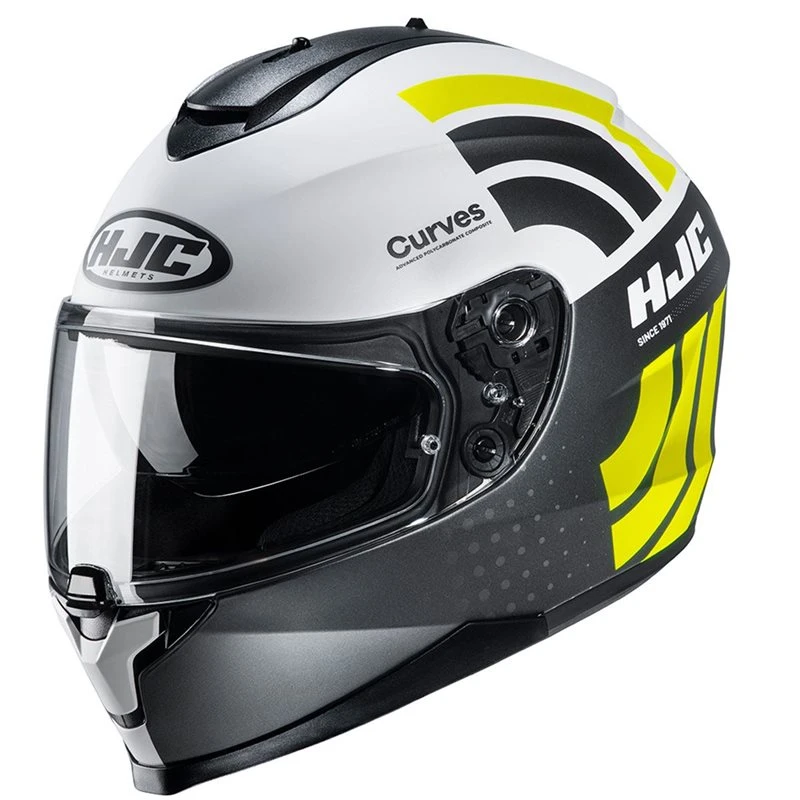 HJC C70 Curves Motorcycle Helmet (Yellow) 1 HJC C70 Curves Motorcycle Helmet (Yellow)
