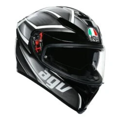 AGV K5-S Tempest Motorcycle Helmet (Black/Silver)