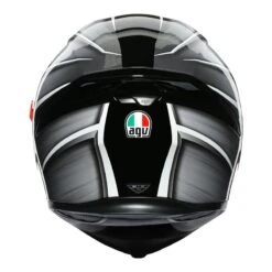 AGV K5-S Tempest Motorcycle Helmet (Black/Silver) -Motorcycle Equipment Store 31497 3
