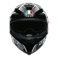 AGV K5-S Tempest Motorcycle Helmet (Black/Silver) -Motorcycle Equipment Store 31497 5