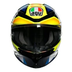 AGV K6 Multi Joan Motorcycle Helmet (Black/Yellow/Blue) -Motorcycle Equipment Store 31500 2