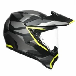 AGV AX9 Siberia Matt Motorcycle Helmet (Black/Flo Yellow) -Motorcycle Equipment Store 31505 2