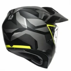 AGV AX9 Siberia Matt Motorcycle Helmet (Black/Flo Yellow) -Motorcycle Equipment Store 31505 3