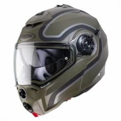 Caberg Droid Pure Flip Front Helmet (Matt Green/Black/Anthracite)