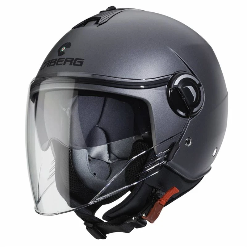 Caberg Riviera V4 Open Face Helmet (Matt Gunmetal Grey) 1 Caberg Riviera V4 Open Face Helmet (Matt Gunmetal Grey)