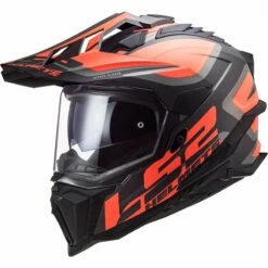 LS2 MX701 Explorer Alter Off Road Helmet (Matt Black/Fluo Orange)