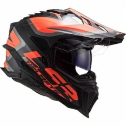 LS2 MX701 Explorer Alter Off Road Helmet (Matt Black/Fluo Orange) -Motorcycle Equipment Store 31705 3