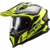 LS2 MX701 Explorer Alter Off Road Helmet (Matt Black/Hi-Vis Yellow)