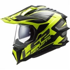 LS2 MX701 Explorer Alter Off Road Helmet (Matt Black/Hi-Vis Yellow) -Motorcycle Equipment Store 31706 2