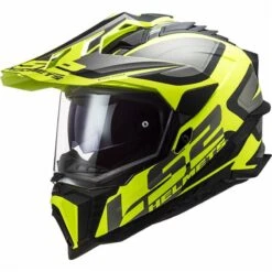 LS2 MX701 Explorer Alter Off Road Helmet (Matt Black/Hi-Vis Yellow)