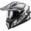 LS2 MX701 Explorer Alter Off Road Helmet (Matt Black/White)