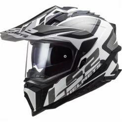 LS2 MX701 Explorer Alter Off Road Helmet (Matt Black/White)