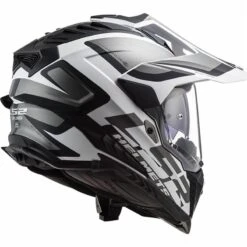 LS2 MX701 Explorer Alter Off Road Helmet (Matt Black/White) -Motorcycle Equipment Store 31707 4