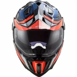 LS2 MX701 Explorer Carbon Focus Off Road Helmet (Blue/White/Red) -Motorcycle Equipment Store 31708 2