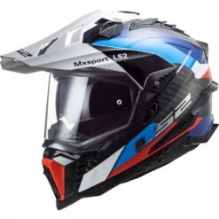 LS2 MX701 Explorer Carbon Frontier Off Road Helmet (Gloss Black/Blue)