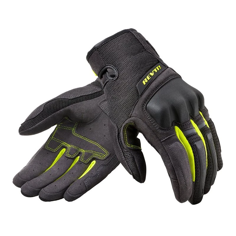 Revit Volcano Motorcycle Gloves (Black/Neon Yellow) 1 Revit Volcano Motorcycle Gloves (Black/Neon Yellow)