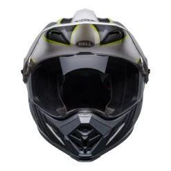 Bell MX-9 Adventure Mips Stealth Helmet (Dalton White/Hi-Viz Yellow) -Motorcycle Equipment Store 32350 2