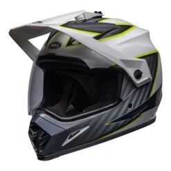 Bell MX-9 Adventure Mips Stealth Helmet (Dalton White/Hi-Viz Yellow) -Motorcycle Equipment Store 32350 3