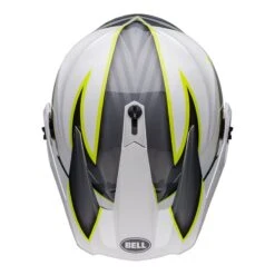 Bell MX-9 Adventure Mips Stealth Helmet (Dalton White/Hi-Viz Yellow) -Motorcycle Equipment Store 32350 7