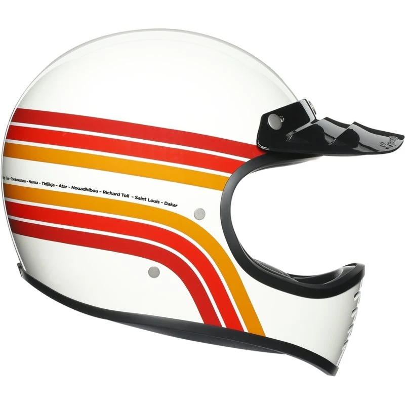 AGV X101 Dakar 87 Motorcycle Helmet (White) 2 AGV X101 Dakar 87 Motorcycle Helmet (White) - Image 2