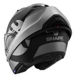 Shark Evo ES Kedje Flip Front Helmet (Matte Silver/Black) 9 Shark Evo ES Kedje Flip Front Helmet (Matte Silver/Black) -Motorcycle Equipment Store 32552 3