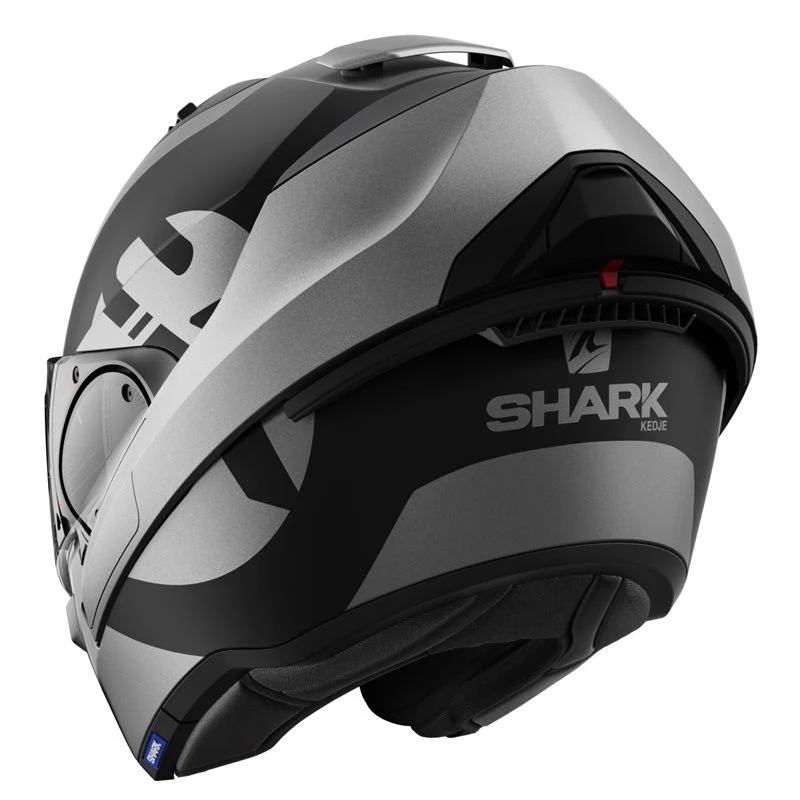 Shark Evo ES Kedje Flip Front Helmet (Matte Silver/Black) 4 Shark Evo ES Kedje Flip Front Helmet (Matte Silver/Black) - Image 4
