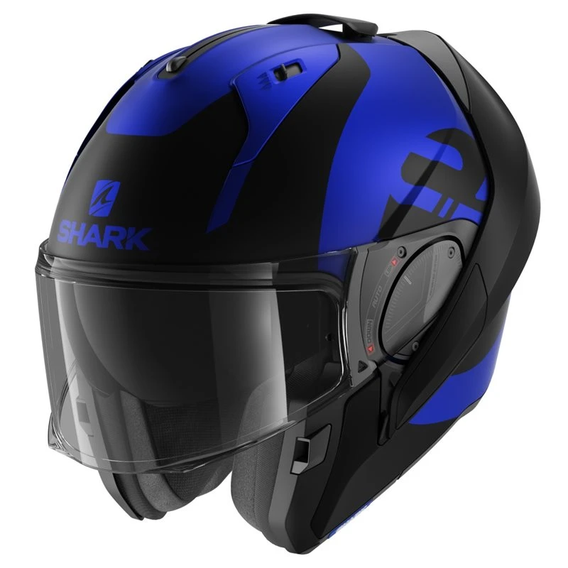 Shark Evo ES Kedje Flip Front Helmet (Matte Blue/Black) 2 Shark Evo ES Kedje Flip Front Helmet (Matte Blue/Black) - Image 2