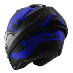 Shark Evo ES Kedje Flip Front Helmet (Matte Blue/Black) 9 Shark Evo ES Kedje Flip Front Helmet (Matte Blue/Black) -Motorcycle Equipment Store 32553 3