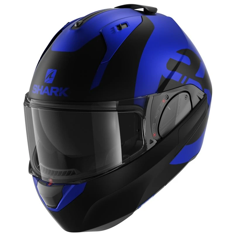 Shark Evo ES Kedje Flip Front Helmet (Matte Blue/Black) 1 Shark Evo ES Kedje Flip Front Helmet (Matte Blue/Black)