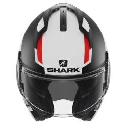 Shark Evo GT Sean Flip Front Helmet (White|Matt Black|Red) -Motorcycle Equipment Store 32556 5