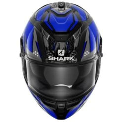 Shark Spartan GT Carbon Urikan Helmet (Black/Blue) -Motorcycle Equipment Store 32630 2