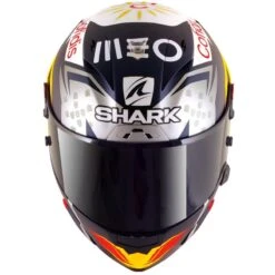 Shark Race R Pro GP Oliveira Signature Helmet (Blue/Sliver/White) -Motorcycle Equipment Store 32638 2