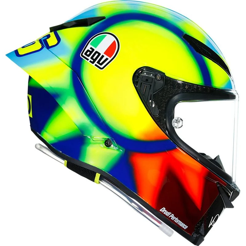 AGV Pista GP-RR Soleluna 2021 Helmet (White/Blue) 3 AGV Pista GP-RR Soleluna 2021 Helmet (White/Blue) - Image 3