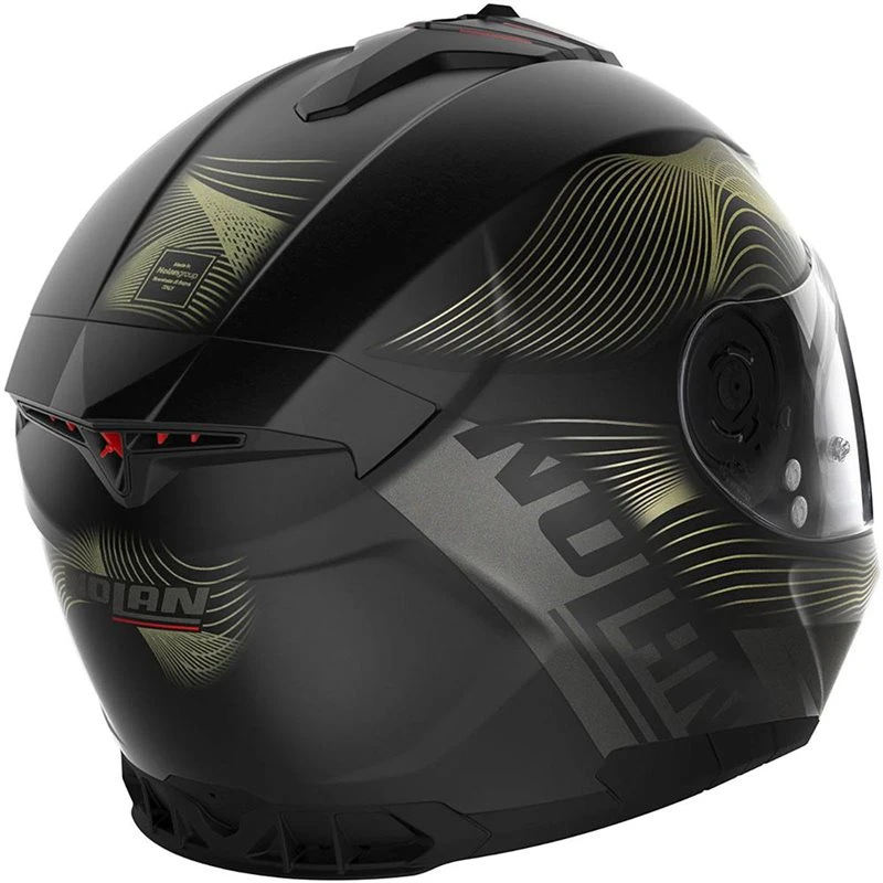 Nolan N80-8 Powerglide Helmet (Flat Black/Gold) 4 Nolan N80-8 Powerglide Helmet (Flat Black/Gold) - Image 4