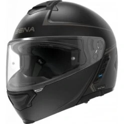 Sena Impulse Flip Up Helmet With Mesh Intercom (Matt Black)