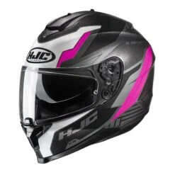 HJC C70 Silon MC8 Motorcycle Helmet (Pink)