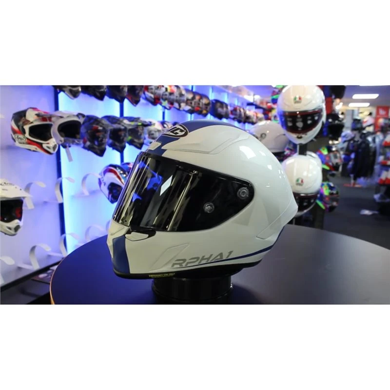 HJC RPHA 1 Senin MC2SF FIM Helmet (Blue ) 2 HJC RPHA 1 Senin MC2SF FIM Helmet (Blue ) - Image 2