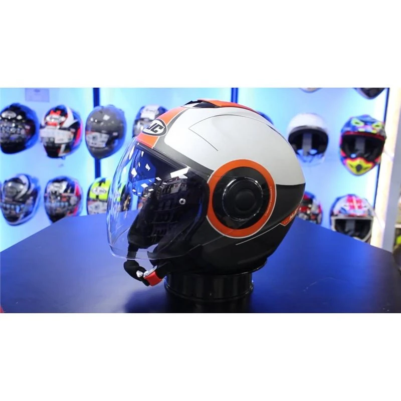 HJC I40 Panadi Open Face Helmet (Black|White|Orange) 2 HJC I40 Panadi Open Face Helmet (Black|White|Orange) - Image 2