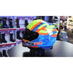 LS2 FF800 Storm Salvaldor Replica Helmet (Blue|Yellow) -Motorcycle Equipment Store 33136 4